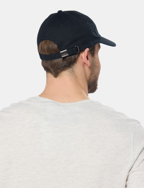 GORRO VISERA DE LONA CON PARCHE Negro