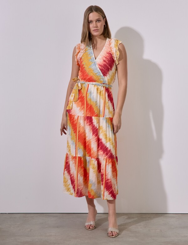 Vestido Sunset MULTI/ANARANJADO