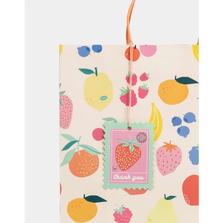 Bolsa De Regalo Grande Estampada ''juicy'' Combinacion Multicolor