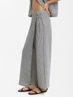 Pantalón Con Cruce De Rayas multicolor