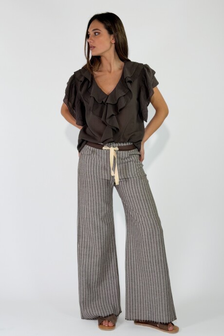 PANTALON KAIA Marron