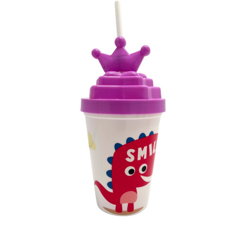 Vaso Dino 400Ml Lila