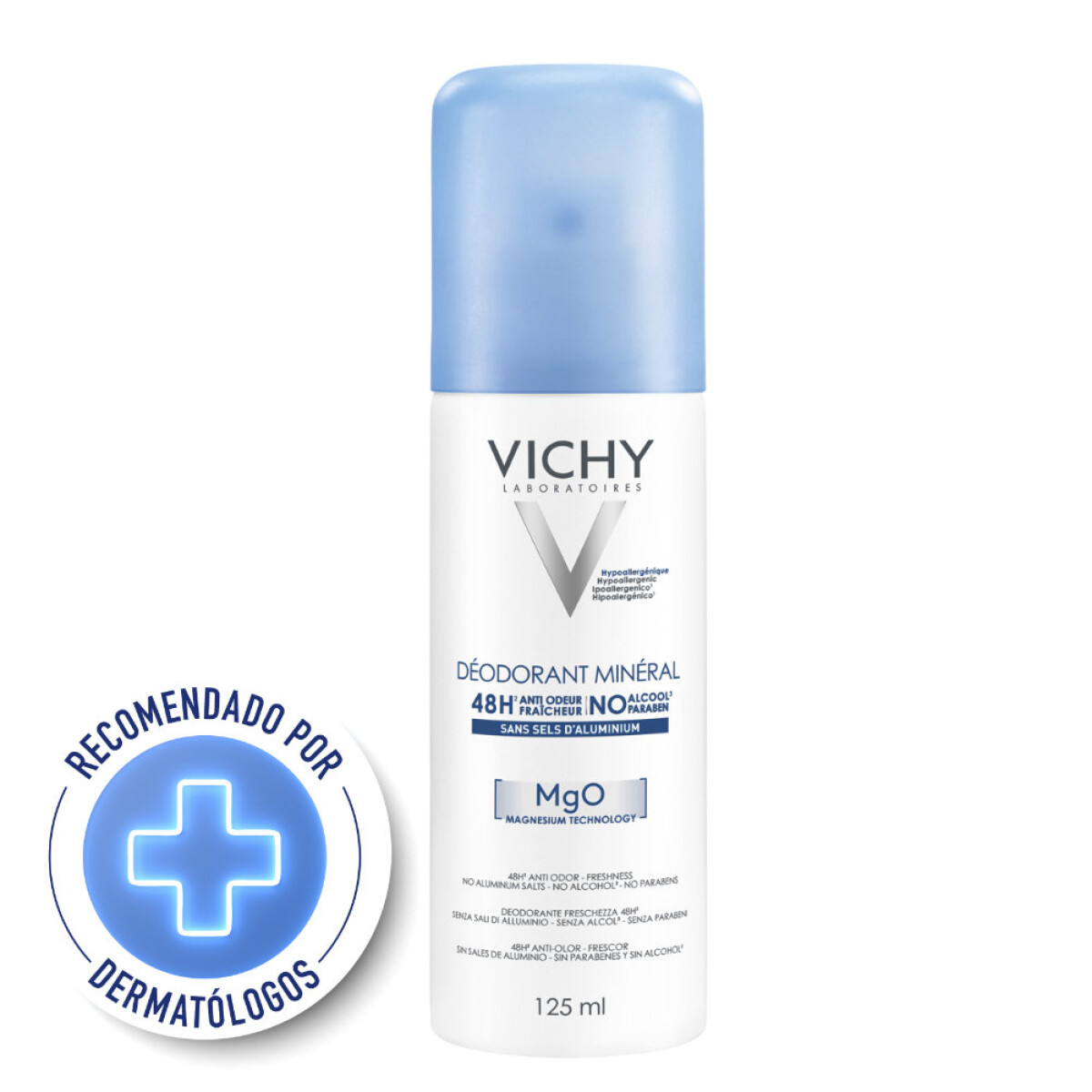 Vichy Desodorante en Aerosol Mineral de 125 ml 48hs 