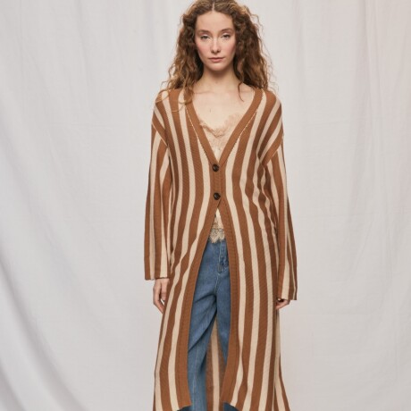 CARDIGAN SAKE Camel