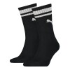 Medias Media larga Heritage Stripe Unisex Negro