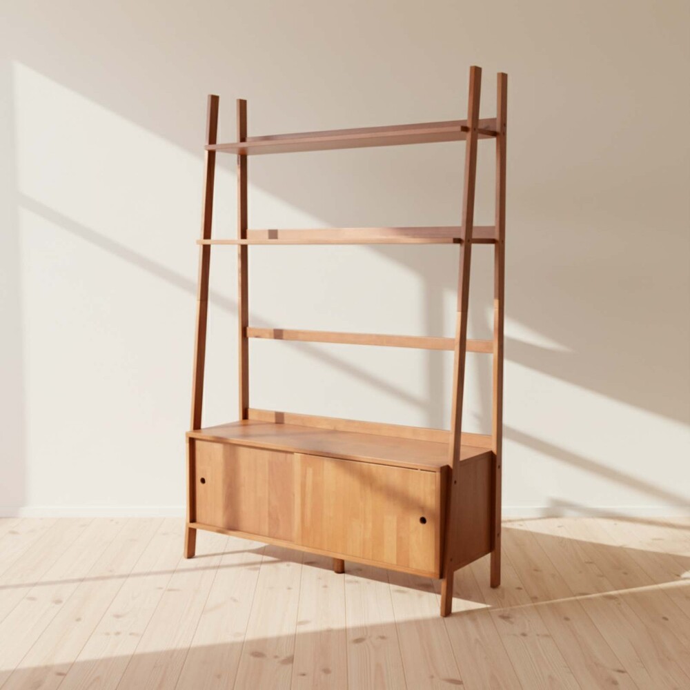 ESTANTERIA RACK MADERA MARRON MONTANA WALNUT