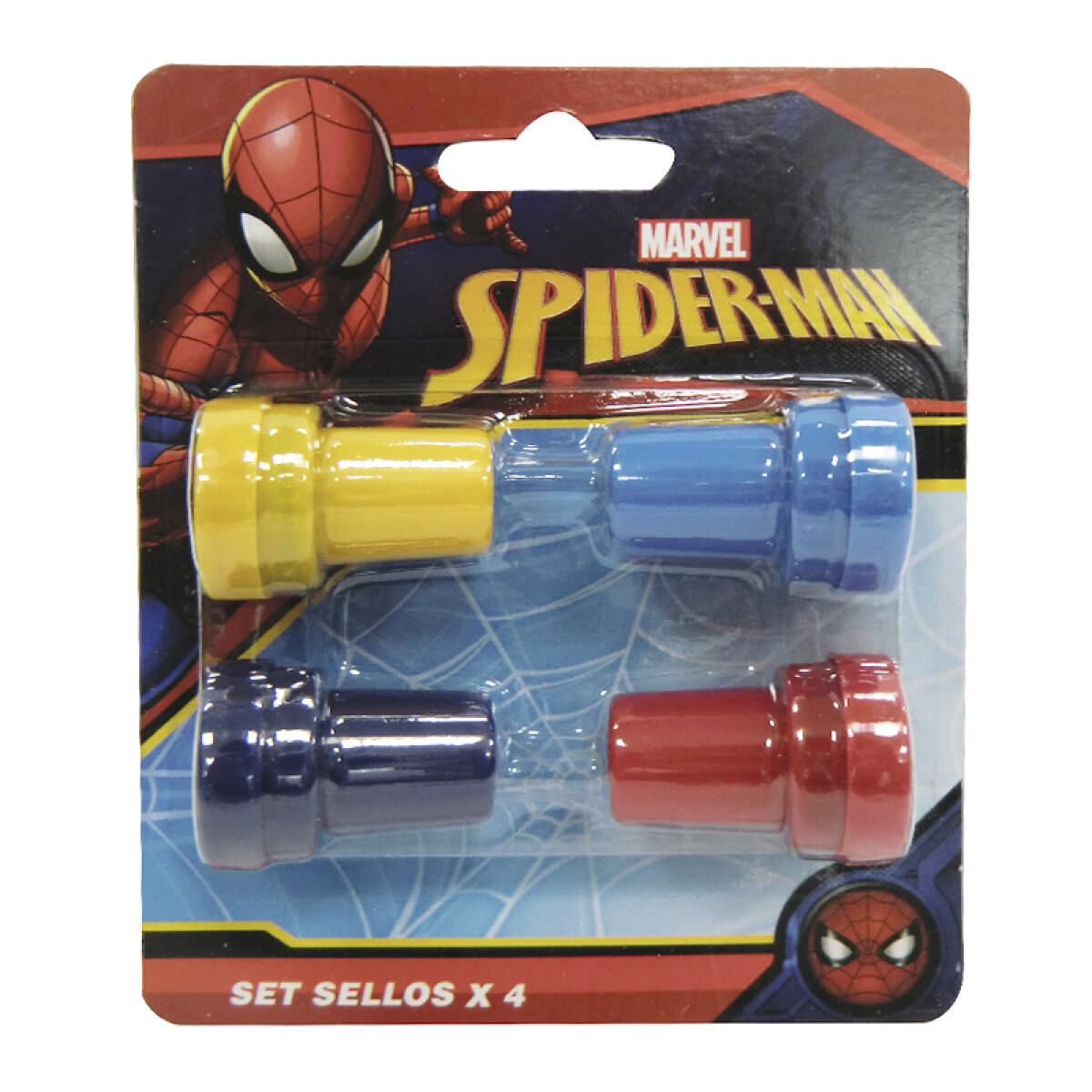 Pack x 4 Sellos Diferentes Spiderman 