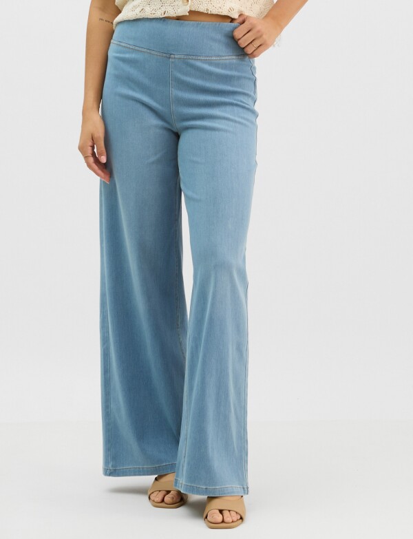 Jegging Estilo Palazzo Con Cintura Elástica JEAN CLARO