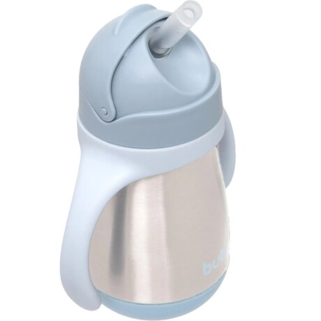 Vaso térmico con asas antiderrame azul
