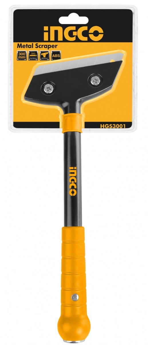 ESCAREADOR RASQUETA METAL MANGO PLASTICO INGCO 260G HGS3001 