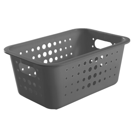 CESTA ORGANIZADORA PLASTICO GRIS CO430 5L