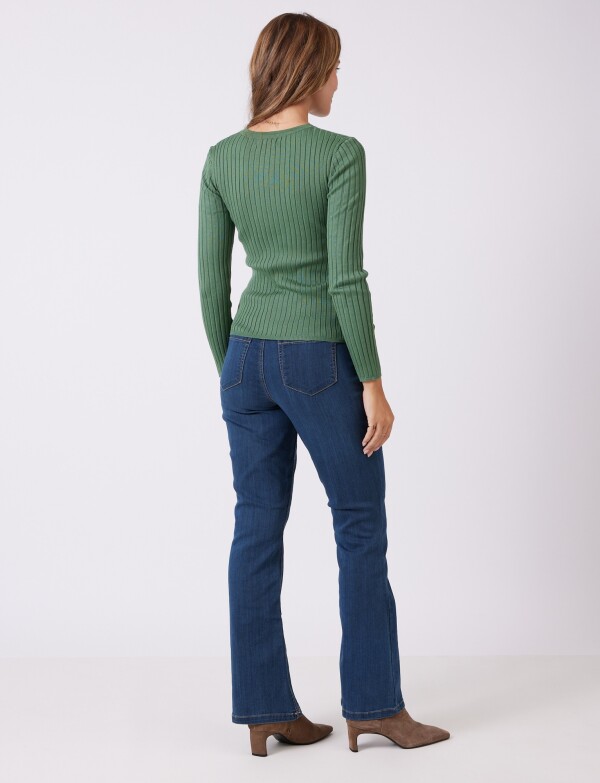 Buzo Punto Rib VERDE