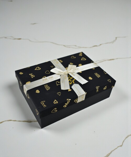 Caja rigida - 18x25x7,5 cm - For You NEGRO
