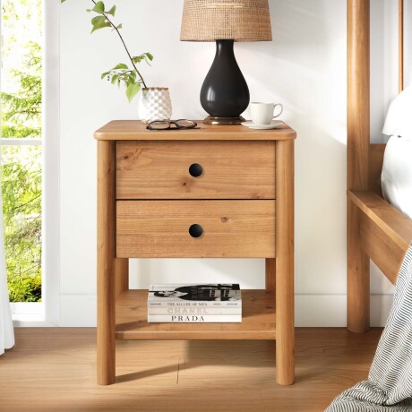 MESA DE LUZ MADERA NATURAL-BEIGE CURAZAO