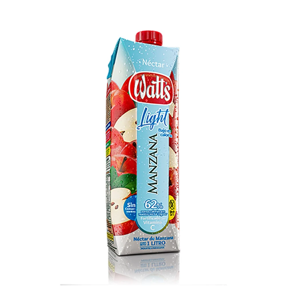 WATTS NECTAR MANZANA LIGHT FR. X 1000 ML