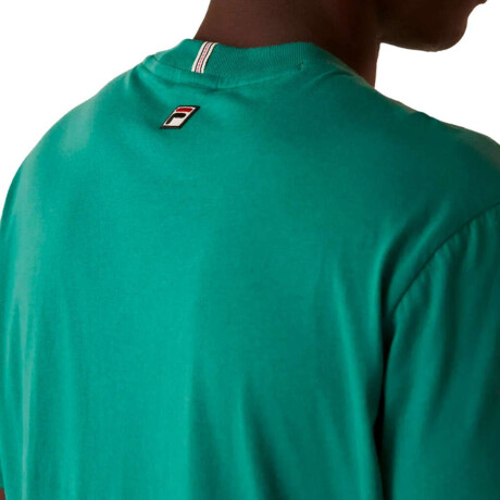Fila Comfort Sport Club Remera Manga Corta Casual Para Hombre Verde