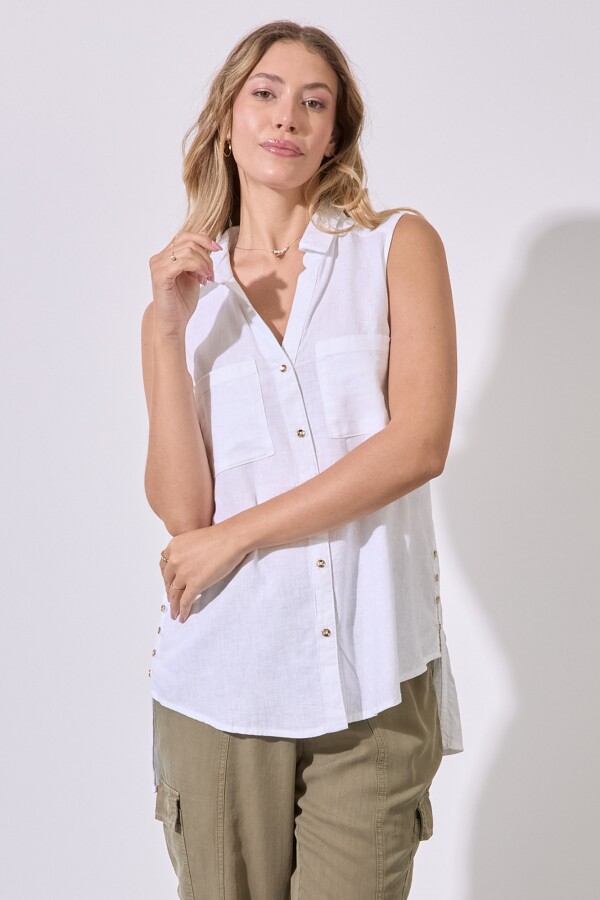 Camisola Lino BLANCO