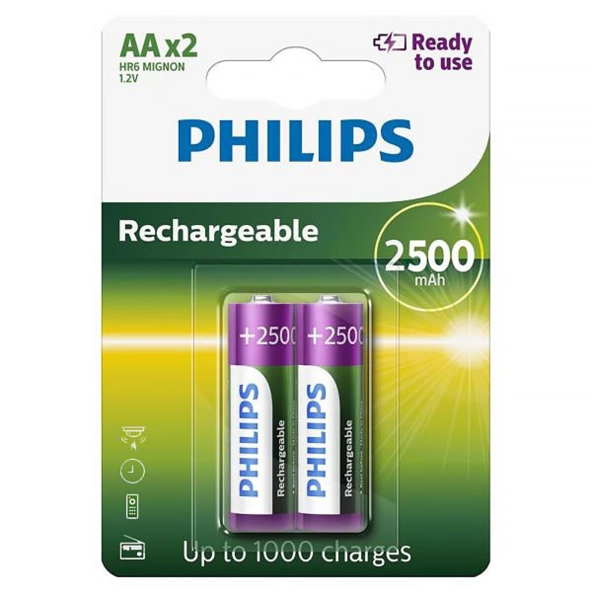 Pilas recargables AA 