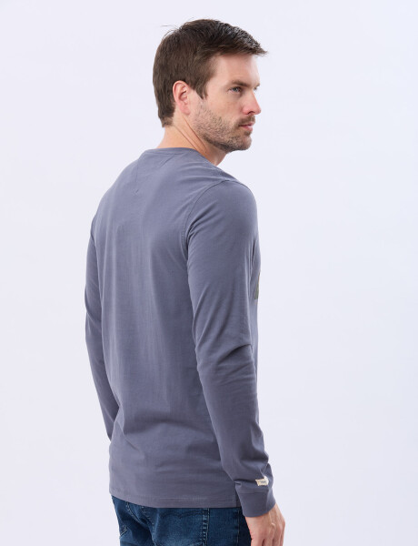 REMERA ESTAMPADA DE ALGODÓN INDIGO