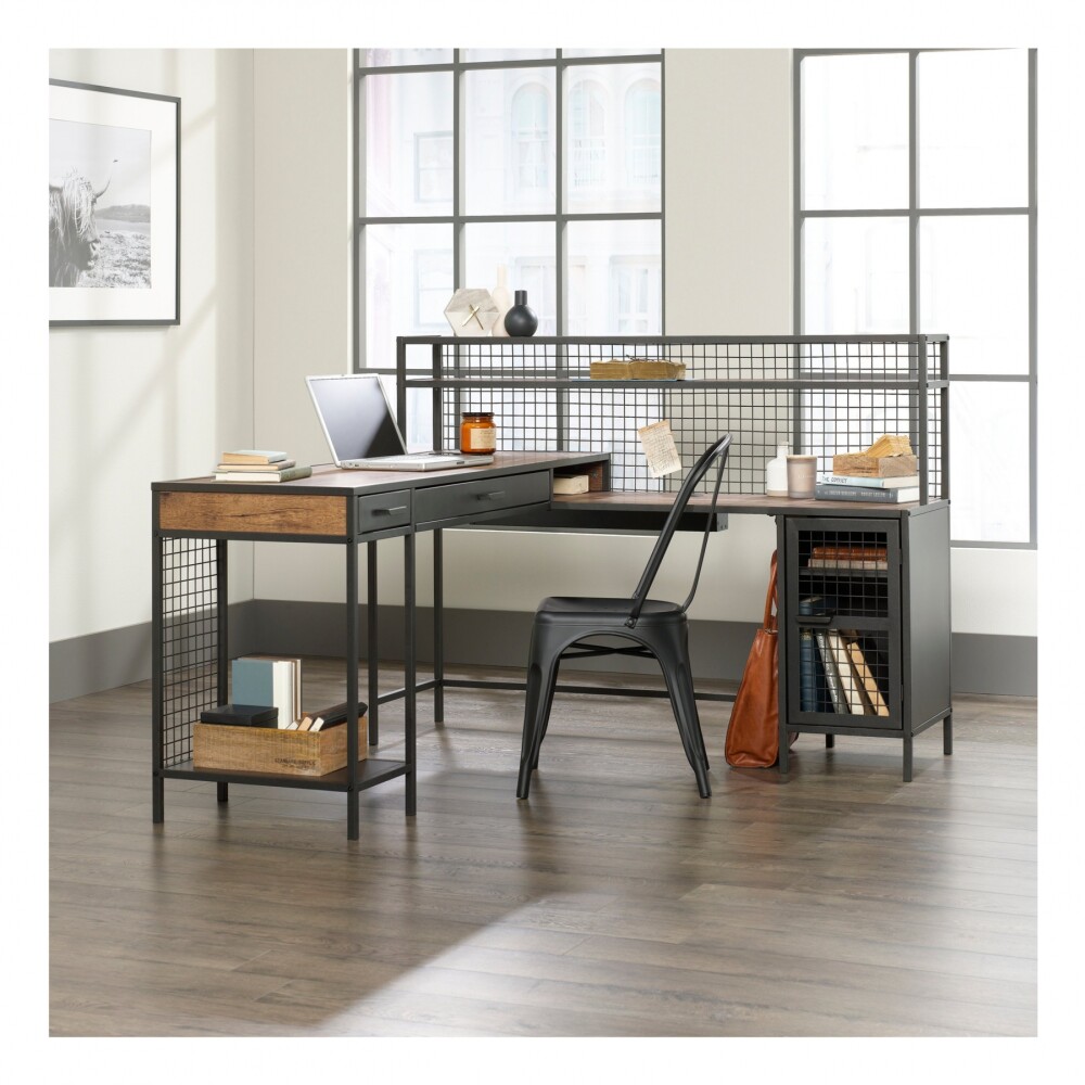 Escritorio Esquinero en L Metalico Sauder Linea Boulevard Escritorio Esquinero en L Metalico Sauder Linea Boulevard