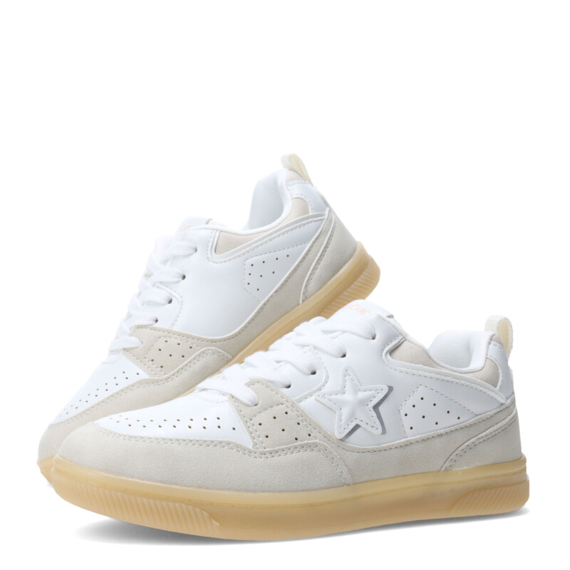 Championes de Mujer MINI Miss Carol PAUKA acordonado Beige