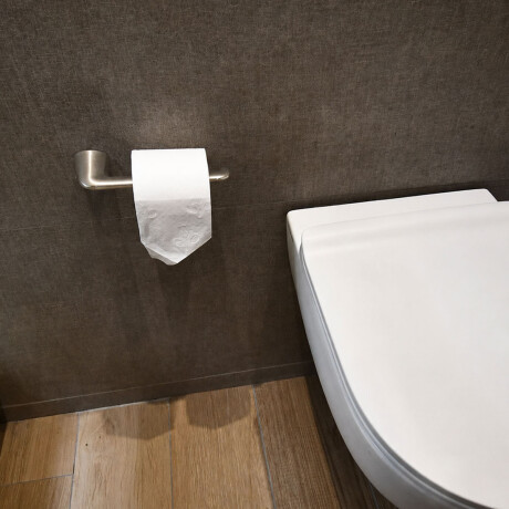 PORTA ROLLO SATINADO CEPILLADO ACCESORIO EPUYEN GRIS NICKEL GRIS-BRUSHED NICKEL