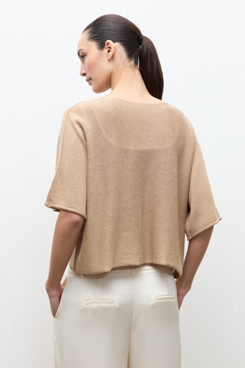 Sweater oversized beige