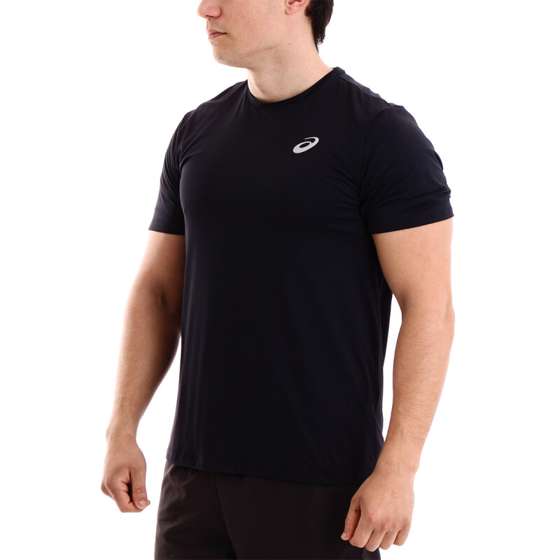 Asics M CORE RUNNING PA SS TEE BLACK Negro