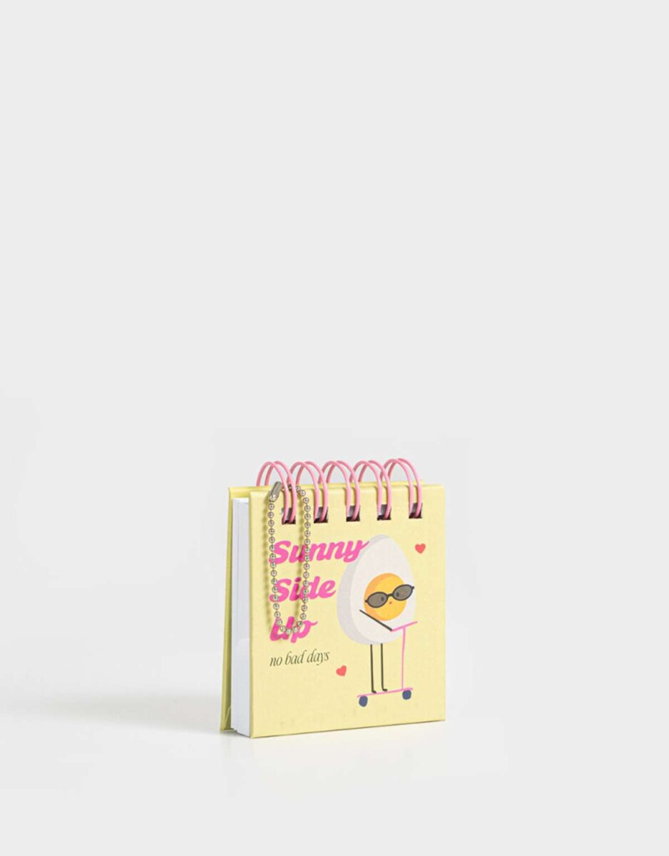 Mini Memo Espiralado - Amarillo Claro 