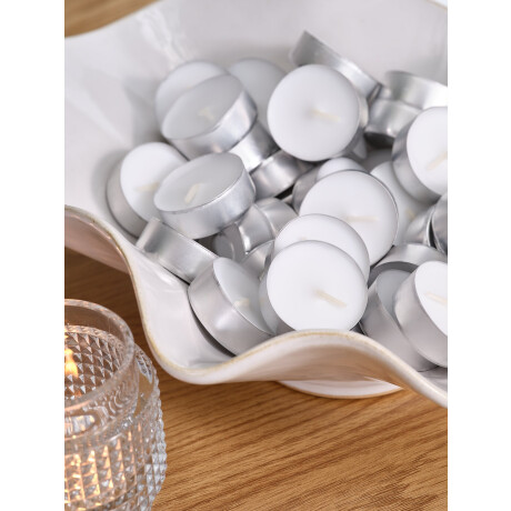 Velas pequeñas REGNER 50 unidades blanco Blanco