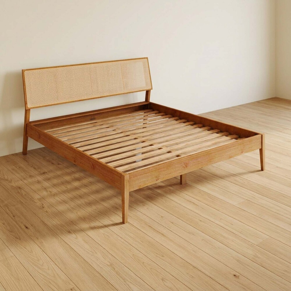 CAMA 2 PLAZAS MADERA MARRON PRAGA