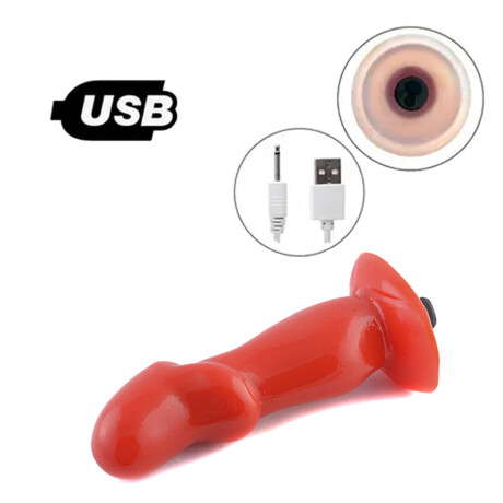 Dilatador Anal Rim Raider Recargable USB Rojo