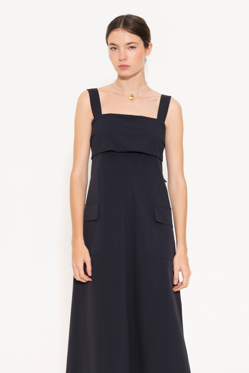 VESTIDO LOTUS Negro