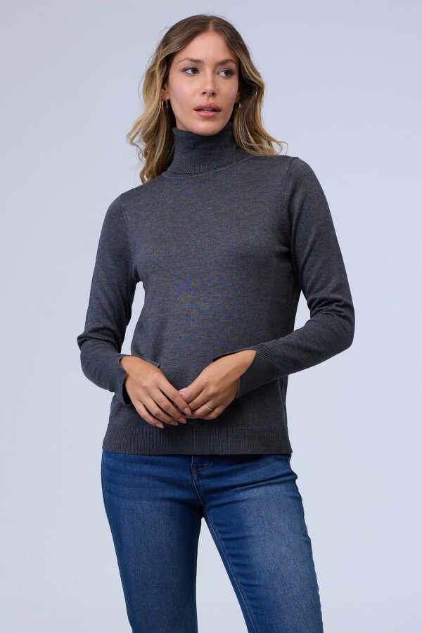 Polera Basica GRIS OSCURO