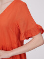 Vestido Kaleu Naranja Oscuro