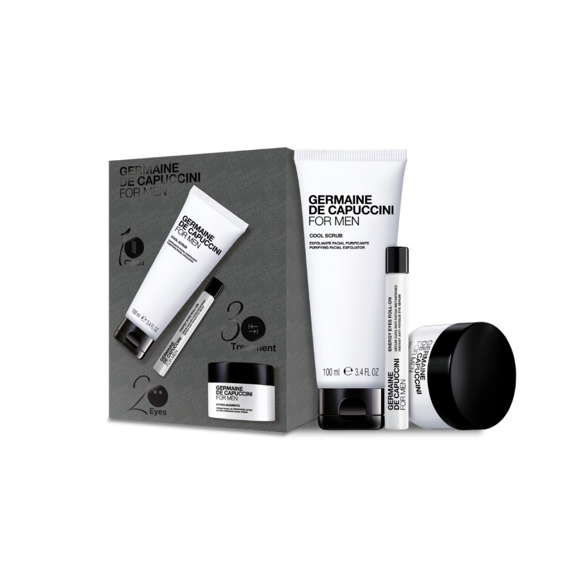 Pack For Men - Clean + Eyes + Treatment - Germaine de Capuccini 