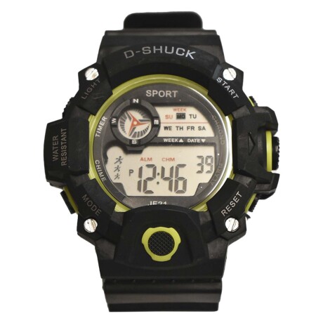 Reloj Deportivo de Pulsera Waterproof Pantalla Luz p/ Hombre Verde Manzana