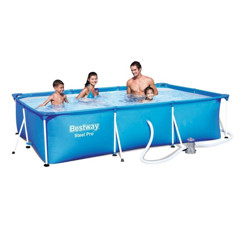 Pileta estructural Bestway Steel Pro 56411 x 2.01 m de ancho Pileta Estructural Bestway Steel Pro 56411 X 2.01 M De Ancho