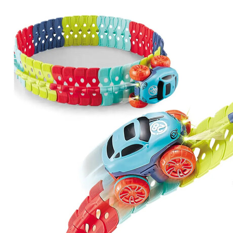 Pista de carrera con auto a batería Sc