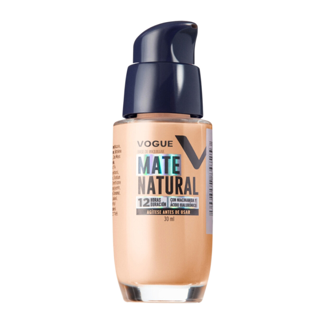 Base Líquida Vogue Mate Natural N°115F Pétalo 30ml 