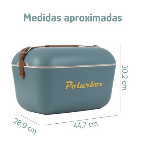 Conservadora Hielera Polarbox Vintage 20 litros Classic Azul Marino y Mostaza