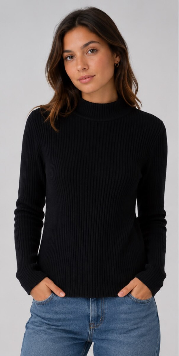 POLERA SLOWLY 915 - NEGRO 