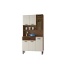 Kit Cocina Golden 6p. Nogueira -ripado 8930 Kit Cocina Golden 6p. Nogueira -ripado 8930