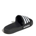 Sandalia Unisex Adidas Adilette Shower Velcro Negro - Blanco