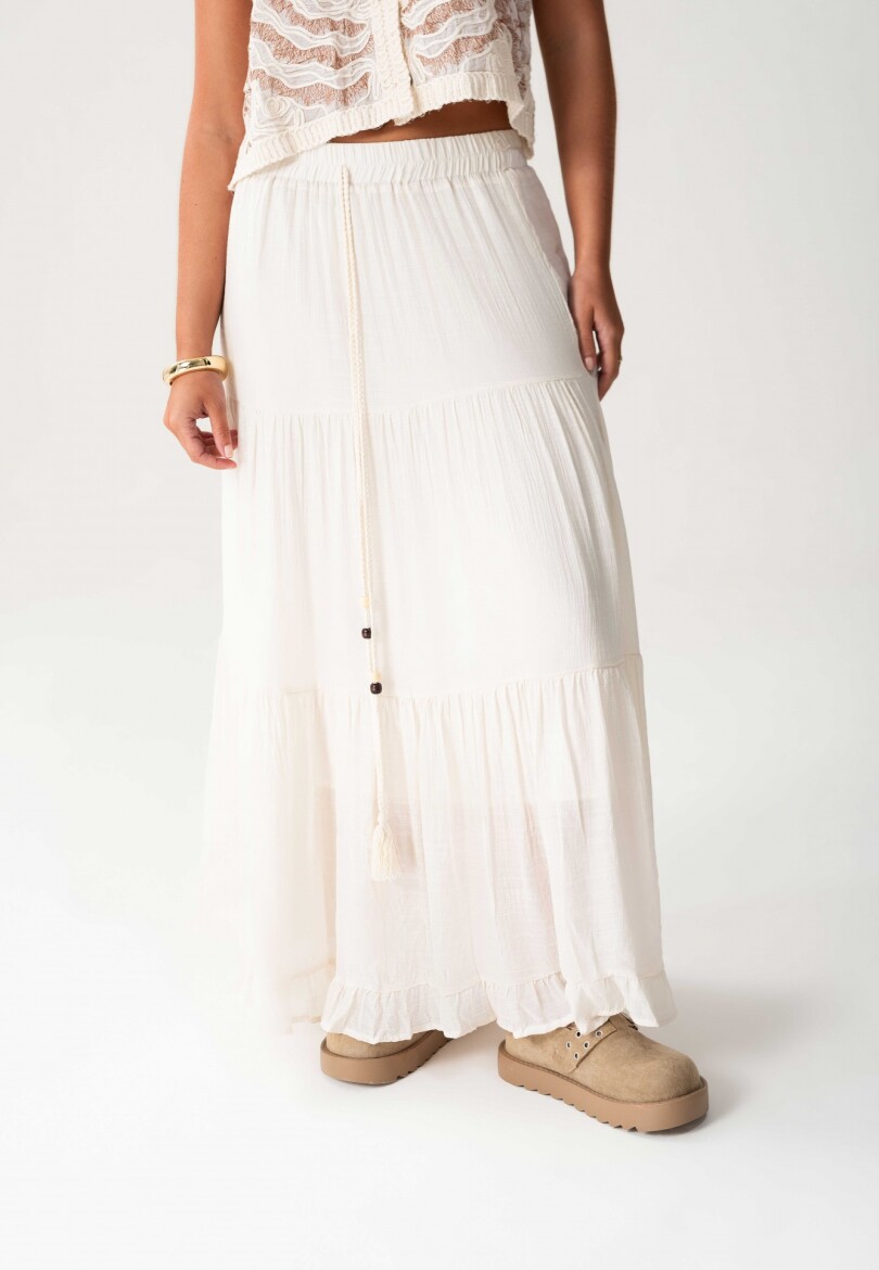 Pollera Cuarzo Crema