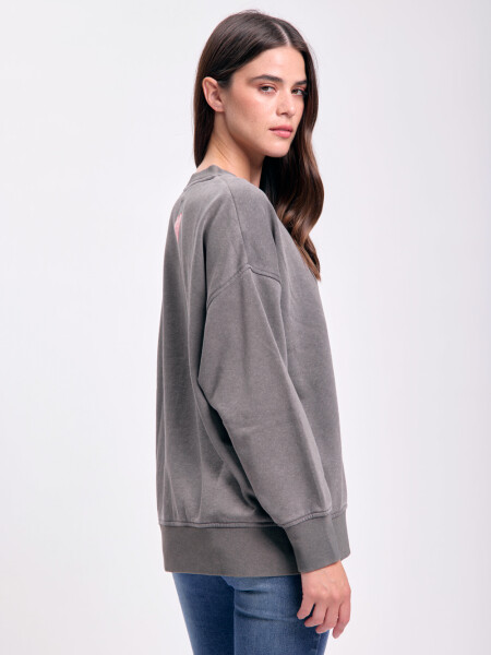 Buzo deportivo estampa Gris Oscuro