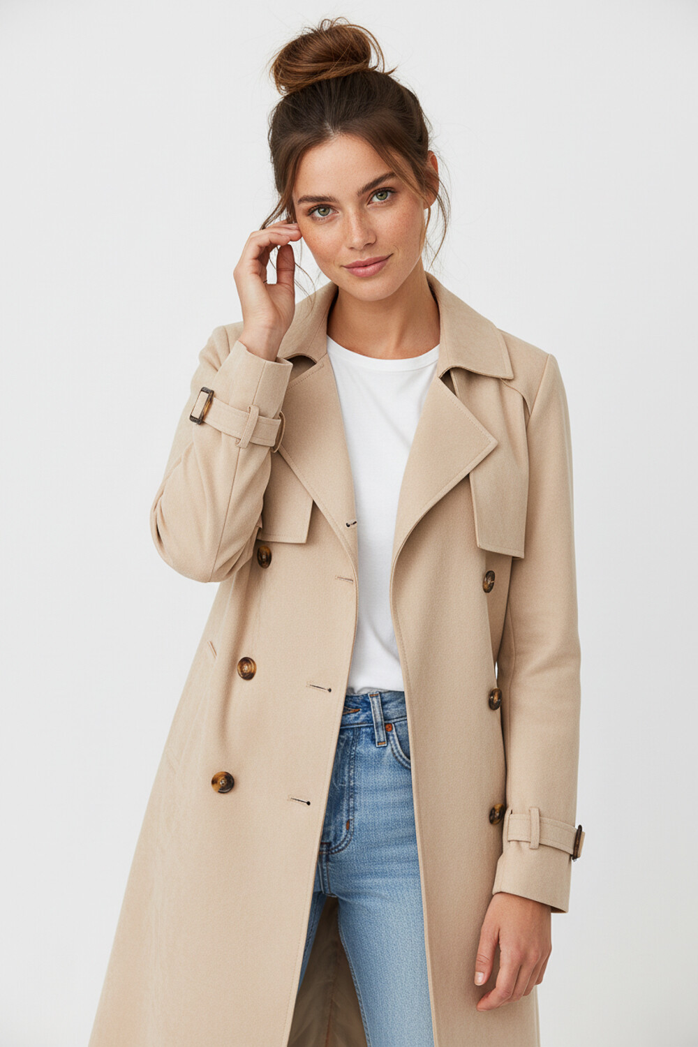 Trinchera Codissago Beige Oscuro