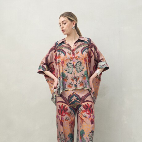 PANTALON ACROSTICO Lila Grisáceo