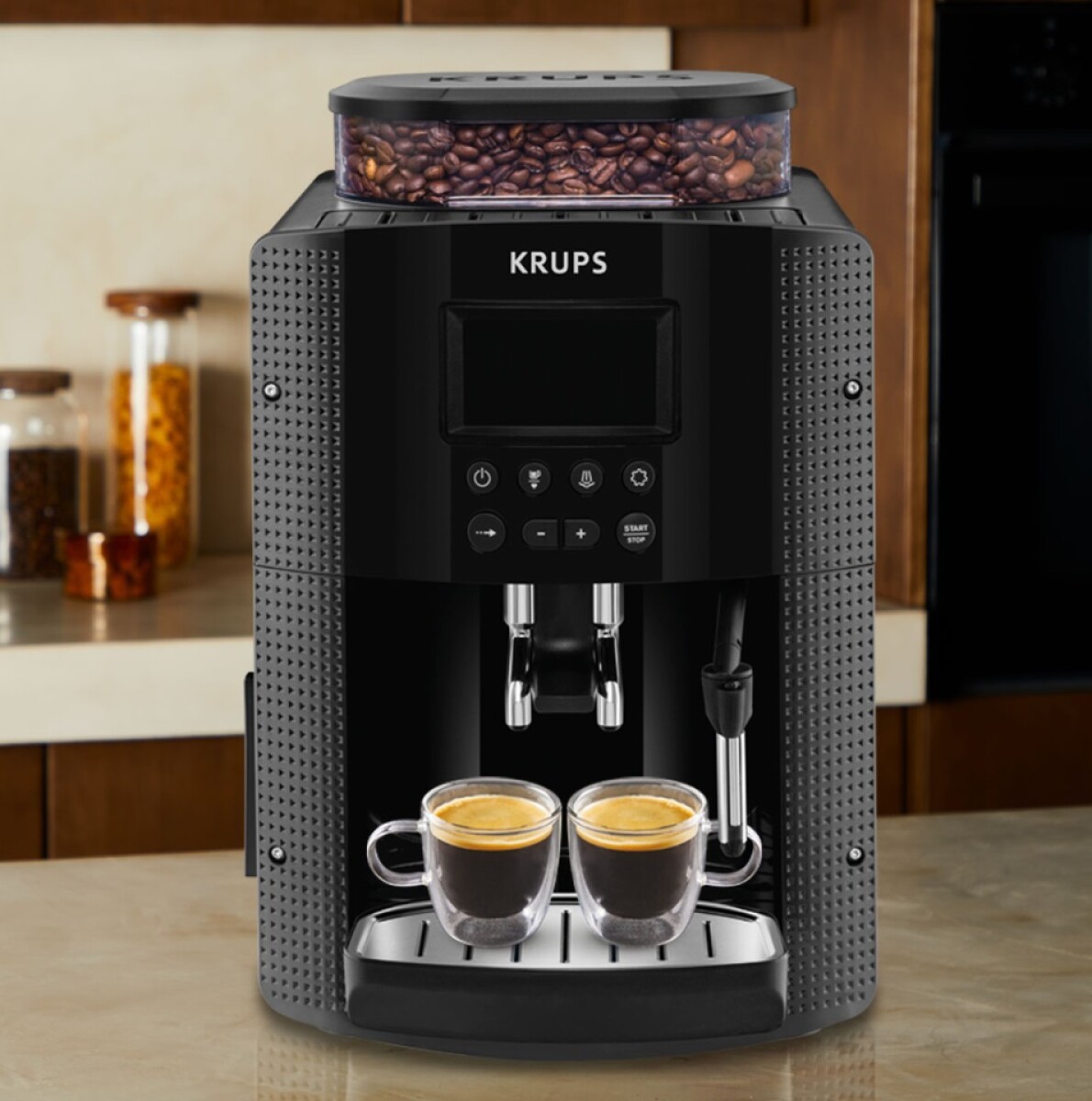 Cafetera Espresso Display Negra Krups - NEGRO 