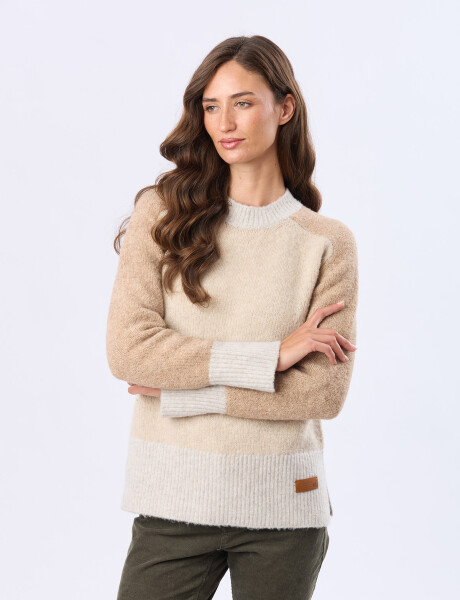 BUZO TEJIDO DE ABRIGO TOSTADO